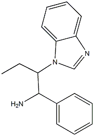 2-(1H-1,3-benzodiazol-1-yl)-1-phenylbutan-1-amine Structure