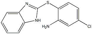 2-(1H-1,3-benzodiazol-2-ylsulfanyl)-5-chloroaniline 구조식 이미지