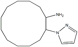 2-(1H-pyrazol-1-yl)cyclododecan-1-amine Structure