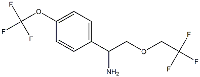 2-(2,2,2-trifluoroethoxy)-1-[4-(trifluoromethoxy)phenyl]ethan-1-amine Structure