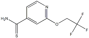 2-(2,2,2-trifluoroethoxy)pyridine-4-carbothioamide Structure