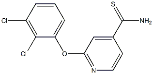 2-(2,3-dichlorophenoxy)pyridine-4-carbothioamide Structure