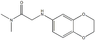 2-(2,3-dihydro-1,4-benzodioxin-6-ylamino)-N,N-dimethylacetamide Structure