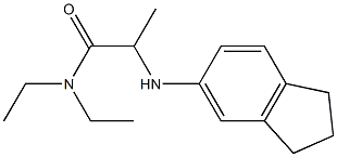 2-(2,3-dihydro-1H-inden-5-ylamino)-N,N-diethylpropanamide Structure