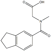 2-(2,3-dihydro-1H-inden-5-yl-N-methylformamido)acetic acid Structure