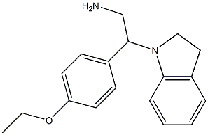 2-(2,3-dihydro-1H-indol-1-yl)-2-(4-ethoxyphenyl)ethanamine 구조식 이미지