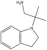 2-(2,3-dihydro-1H-indol-1-yl)-2-methylpropan-1-amine 구조식 이미지