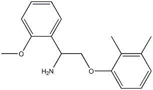 2-(2,3-dimethylphenoxy)-1-(2-methoxyphenyl)ethanamine Structure