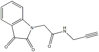 2-(2,3-dioxo-2,3-dihydro-1H-indol-1-yl)-N-(prop-2-yn-1-yl)acetamide 구조식 이미지