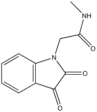 2-(2,3-dioxo-2,3-dihydro-1H-indol-1-yl)-N-methylacetamide 구조식 이미지