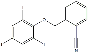 2-(2,4,6-triiodophenoxymethyl)benzonitrile Structure