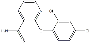 2-(2,4-dichlorophenoxy)pyridine-3-carbothioamide Structure