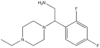 2-(2,4-difluorophenyl)-2-(4-ethylpiperazin-1-yl)ethanamine 구조식 이미지