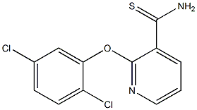 2-(2,5-dichlorophenoxy)pyridine-3-carbothioamide 구조식 이미지