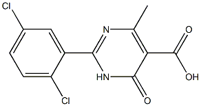 2-(2,5-dichlorophenyl)-4-methyl-6-oxo-1,6-dihydropyrimidine-5-carboxylic acid 구조식 이미지