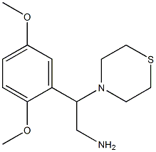 2-(2,5-dimethoxyphenyl)-2-(thiomorpholin-4-yl)ethan-1-amine 구조식 이미지