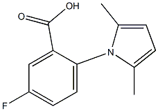 2-(2,5-dimethyl-1H-pyrrol-1-yl)-5-fluorobenzoic acid 구조식 이미지