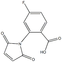 2-(2,5-dioxo-2,5-dihydro-1H-pyrrol-1-yl)-4-fluorobenzoic acid Structure