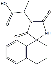 2-(2,5-dioxo-3',4'-dihydro-1H,2'H-spiro[imidazolidine-4,1'-naphthalen]-1-yl)propanoic acid Structure