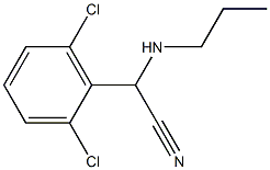 2-(2,6-dichlorophenyl)-2-(propylamino)acetonitrile 구조식 이미지