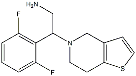 2-(2,6-difluorophenyl)-2-(6,7-dihydrothieno[3,2-c]pyridin-5(4H)-yl)ethanamine Structure
