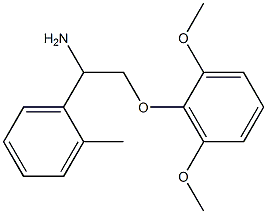 2-(2,6-dimethoxyphenoxy)-1-(2-methylphenyl)ethanamine Structure