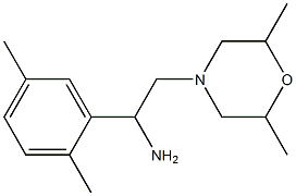 2-(2,6-dimethylmorpholin-4-yl)-1-(2,5-dimethylphenyl)ethanamine 구조식 이미지