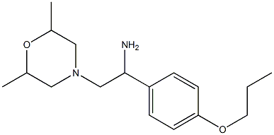 2-(2,6-dimethylmorpholin-4-yl)-1-(4-propoxyphenyl)ethanamine 구조식 이미지