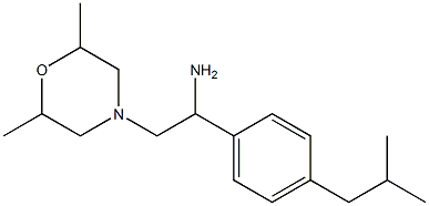 2-(2,6-dimethylmorpholin-4-yl)-1-[4-(2-methylpropyl)phenyl]ethan-1-amine Structure