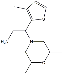 2-(2,6-dimethylmorpholin-4-yl)-2-(3-methylthien-2-yl)ethanamine Structure