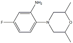 2-(2,6-dimethylmorpholin-4-yl)-5-fluoroaniline 구조식 이미지