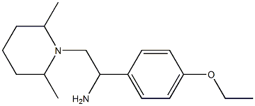 2-(2,6-dimethylpiperidin-1-yl)-1-(4-ethoxyphenyl)ethanamine 구조식 이미지