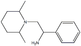 2-(2,6-dimethylpiperidin-1-yl)-1-phenylethanamine 구조식 이미지