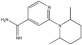 2-(2,6-dimethylpiperidin-1-yl)pyridine-4-carboximidamide Structure