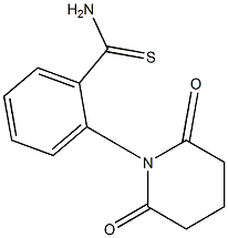 2-(2,6-dioxopiperidin-1-yl)benzene-1-carbothioamide 구조식 이미지