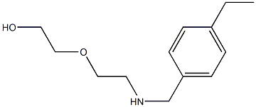 2-(2-{[(4-ethylphenyl)methyl]amino}ethoxy)ethan-1-ol 구조식 이미지