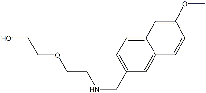 2-(2-{[(6-methoxynaphthalen-2-yl)methyl]amino}ethoxy)ethan-1-ol 구조식 이미지