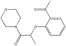 2-(2-acetylphenoxy)-1-(morpholin-4-yl)propan-1-one Structure