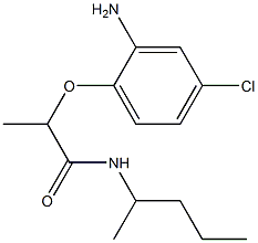 2-(2-amino-4-chlorophenoxy)-N-(pentan-2-yl)propanamide Structure