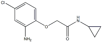 2-(2-amino-4-chlorophenoxy)-N-cyclopropylacetamide 구조식 이미지
