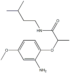 2-(2-amino-4-methoxyphenoxy)-N-(3-methylbutyl)propanamide 구조식 이미지