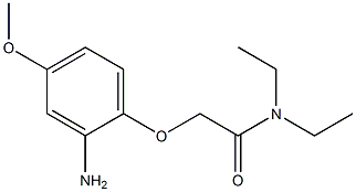 2-(2-amino-4-methoxyphenoxy)-N,N-diethylacetamide 구조식 이미지