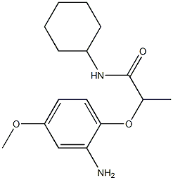 2-(2-amino-4-methoxyphenoxy)-N-cyclohexylpropanamide Structure