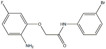 2-(2-amino-5-fluorophenoxy)-N-(3-bromophenyl)acetamide Structure