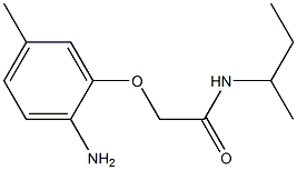 2-(2-amino-5-methylphenoxy)-N-(sec-butyl)acetamide Structure