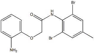 2-(2-aminophenoxy)-N-(2,6-dibromo-4-methylphenyl)acetamide 구조식 이미지