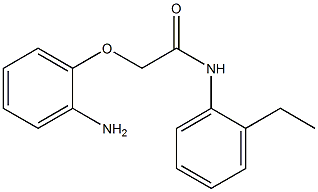 2-(2-aminophenoxy)-N-(2-ethylphenyl)acetamide 구조식 이미지