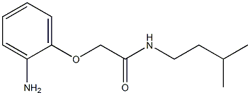 2-(2-aminophenoxy)-N-(3-methylbutyl)acetamide Structure