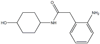 2-(2-aminophenyl)-N-(4-hydroxycyclohexyl)acetamide 구조식 이미지