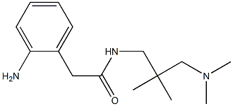 2-(2-aminophenyl)-N-{2-[(dimethylamino)methyl]-2-methylpropyl}acetamide 구조식 이미지